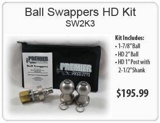 Ball Swappers Exchangeable Trailer Towing Balls. Made from Solid Stainless Steel. Designed to Last a Lifetime. HD Kit. SW2K3 Buy now $195.99